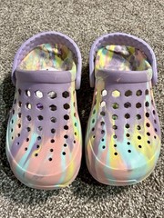 Joybees Kids Active Clog Marbled Purple Slip-On C12/13 m