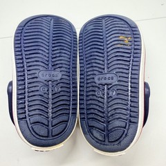 Crocs Crocband Clog Kids Size C7 Navy Blue White Red Sporty Water Shoes