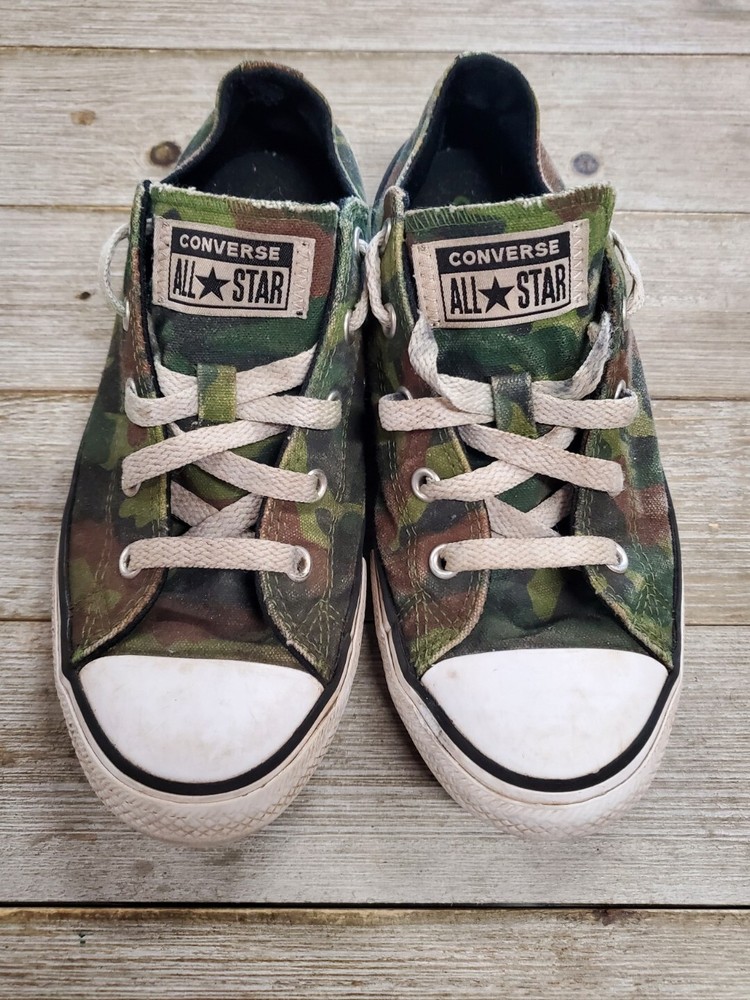 Juniors Converse All Star Camouflage Sneakers Size 3