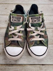 Juniors Converse All Star Camouflage Sneakers Size 3