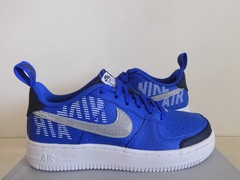 Nike Air Force 1 LV8 2 (GS) Racer Blue-Obsidian-White Sz 5Y Rare! [BQ5484-400]