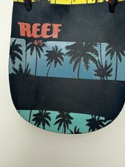 Reef Youth Flip Flops Size 4/5 Palm Tree Stripe Beach Sandals Kids