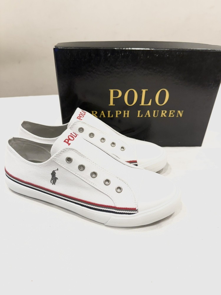 POLO RALPH LAUREN, RALLYE RF101509 JUNIOR SNEAKERS, JUNIOR SIZE 7= WOMEN’S 8.5
