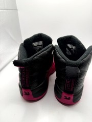 Air Jordan 12 Retro PS 510816-026 Kid 13 Sneaker Black Deadly Pink Leather Shoes