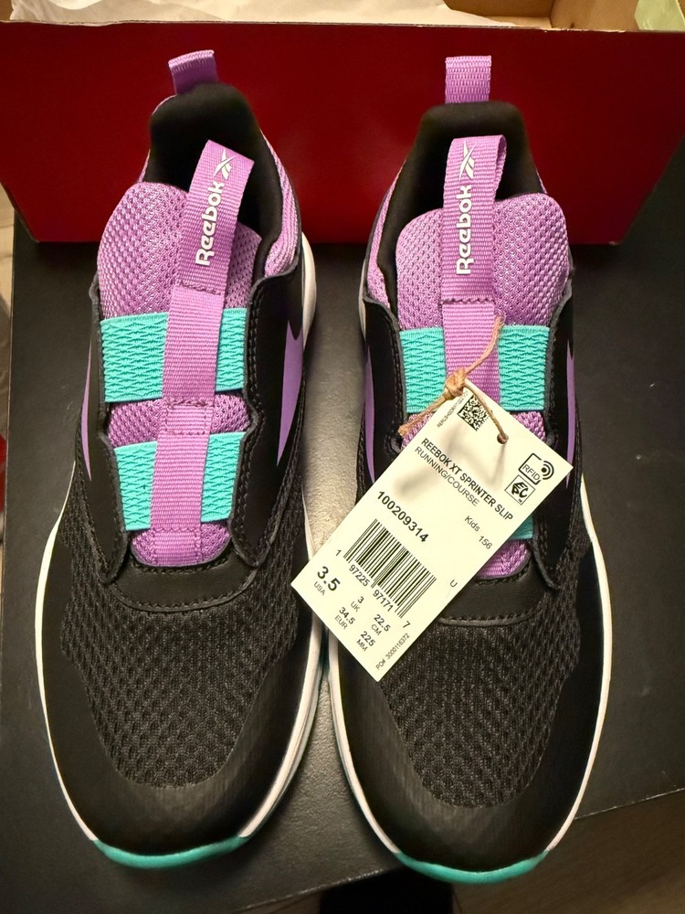 reebok kids rush runner size 3.5