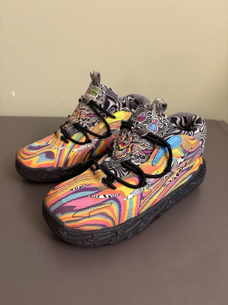 Size 10c – Puma Melo MB.03 Dexter’s lab basketball shoes kids