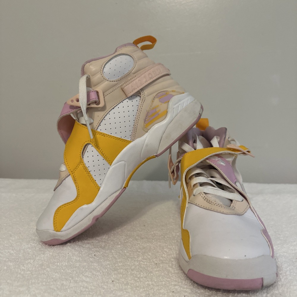 Nike Air Jordan 8 Retro (GS) Orange Arctic Pink 580528-816 Youth 6Y Shoes