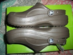 Crocs Kids Endeavor Chocolate Clogs Sandals W 5/M 3 Mules Slip On Shoes NWT New