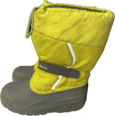 LL Bean Kid’s Lime Gray Felt Wool Northwood Winter Snow Boots Size 6