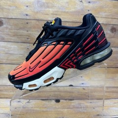 Nike Air Max Plus 3 III Pimento Black Orange GS Boys 6 Womens Size 7.5 Sneakers