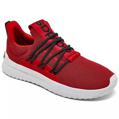 Adidas Cloudfoam Lite Racer Adapt Unisex Kids Low Top Mesh Slip On Red 7.5 -used