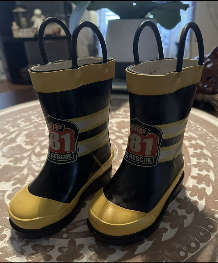 Fire Rescue Chief 181 Waterproof boots W/ Pull-On Handles – Toddler 5/6