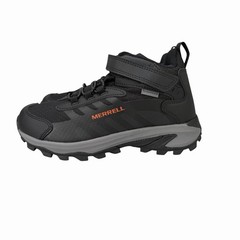 Merrell MOAB Speed 2 Black Orange Waterproof Hiking Boots Youth Size 3