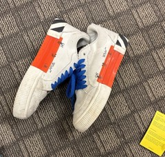 Off-White c/o Virgil Abloh Monsters Vulcanized Kids Sneakers White Black