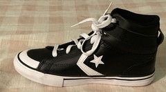 Converse Kids Pro Blaze Strap High Top Shoes Black/White Sz 3.5 NEW A01072C