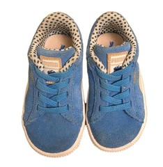 Puma Cookie Monster Blue Suede Sesame Street 50 Kids Shoes US Size 5C
