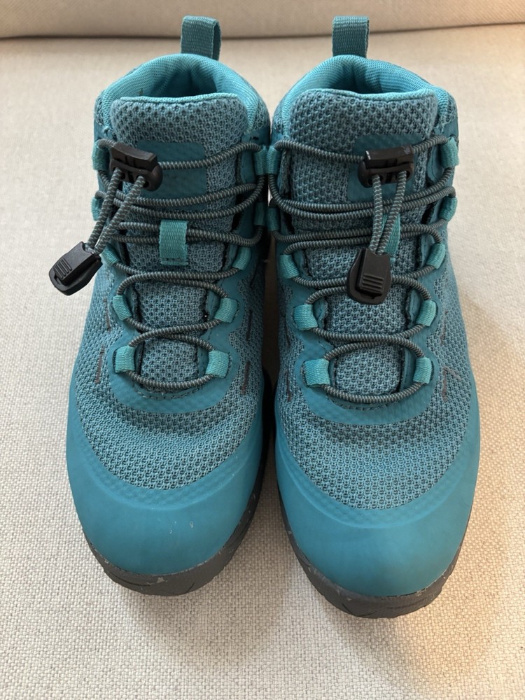 REI Co-Op Kid’s YOUTH Flash Size 2Y Aqua Blue Vista Hiking Boots-Warerproof