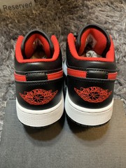 Size 5.5Y – Nike Air Jordan 1 Low GS ‘White Toe’ Black Red 553560-063 Brand New