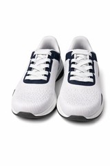 Avia Kids Athletic Shoes Elastic Laces Memory Foam O2 Air White Navy Sz 4