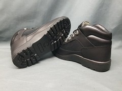Timberland Youths Field Boot Mid Waterproof Triple Black Size 2.5 NEW NO BOX!