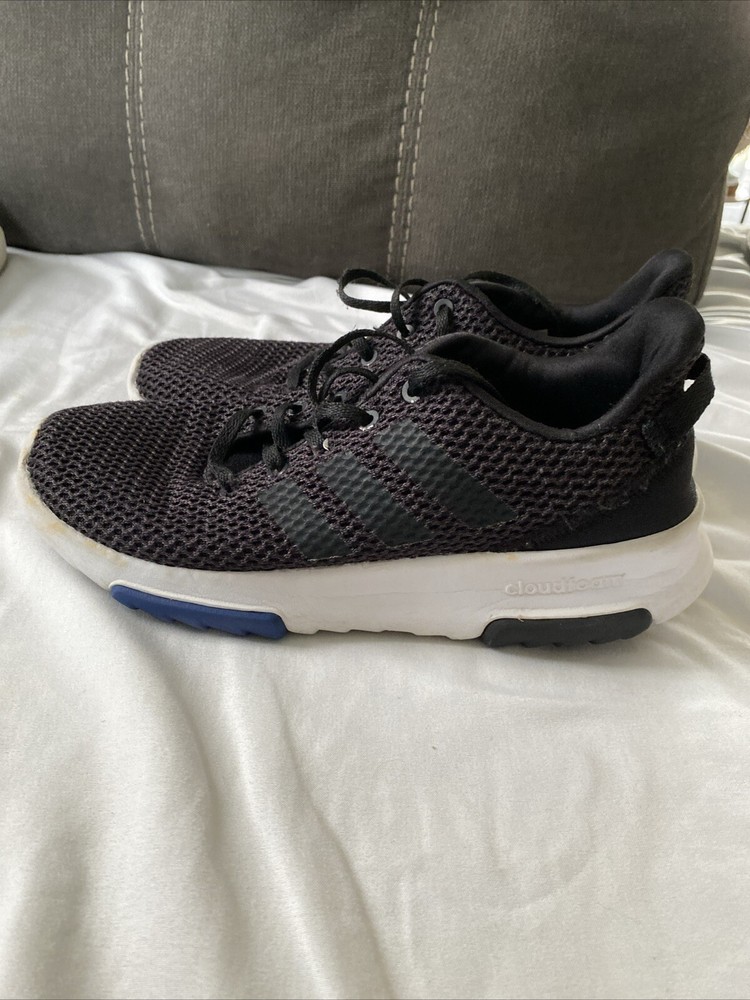 Adidas Cloudfoam Shoes US 6 UK 5/12 Black Athletic Running Sneakers Unisex ￼