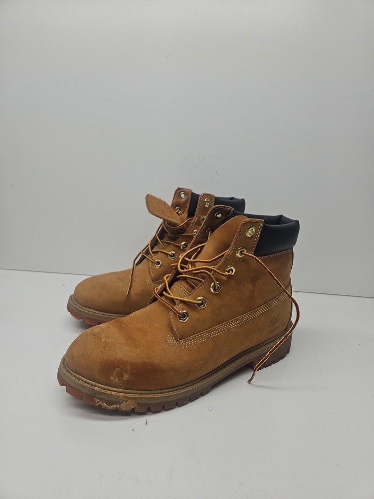 Timberland Premium Junior Wheat 6″ Classic Waterproof Boot Nubuck 12909 Size 6.5