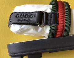 Authentic Gucci Kids Sandals Made in Italy Classic Red & Green Size 30 And 31