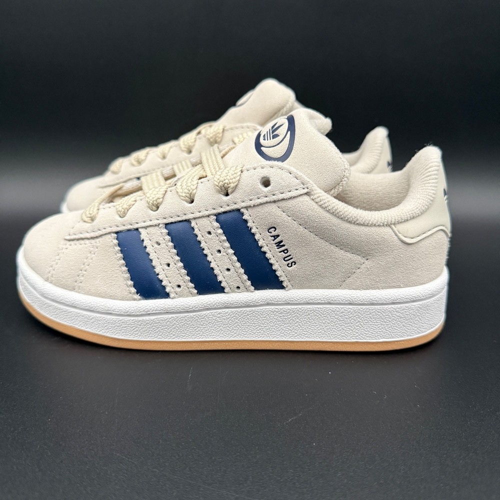 Adidas Campus 00s C Kids Sneakers Originals ALUMIN DARK BLUE GUM Shoes JQ0974New