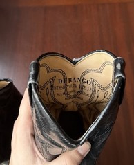 Vintage Durango Black Leather Biker Boots Youth Size 3.5 D