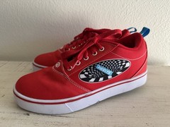 Heelys Pro 20 Prints Red Checkered Skate Shoes Size 7 Youth Sneakers