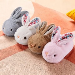 Winter Toddler Slippers Boys Girls Little Kids Home Non Slip Rabbit Warm Shoes
