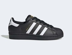 Adidas Superstar C Kids Size 3 US Black/White