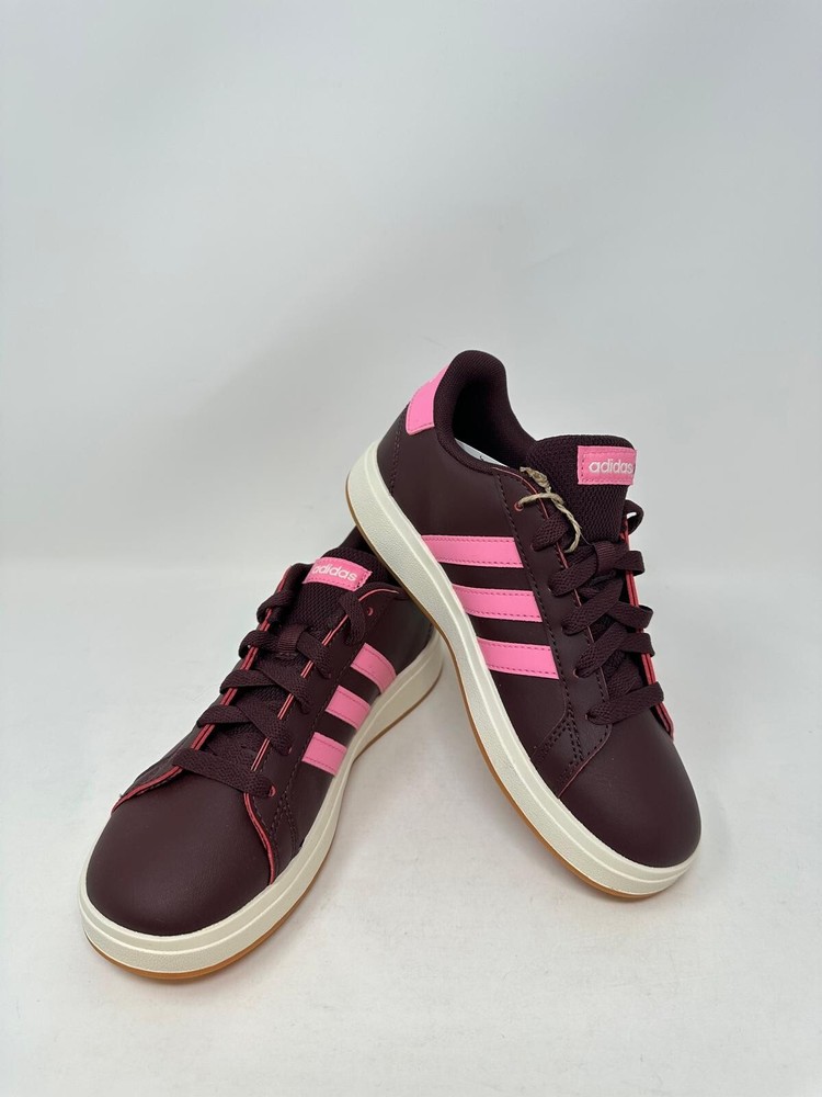 adidas Kid’s Grand Court 2.0 Trainers – US:6.5, Wine/Pink, K1(B651T)