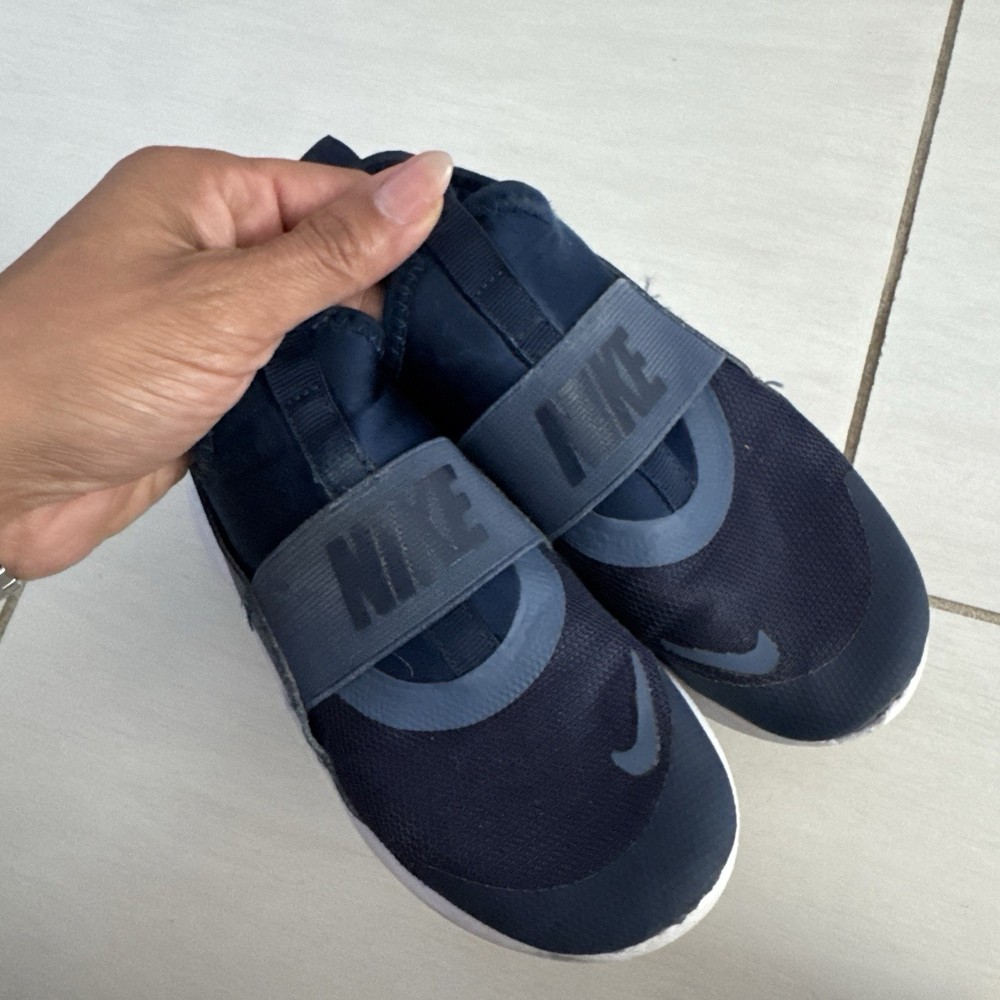 Nike Kids Flex Runner 4 Navy Midnight Navy / Blue Void Size 13 Big Kid