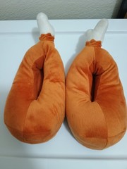 Turkey Leg Drumstick Slippers Thanksgiving Gag gift Sm adult Youth