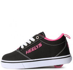 Heelys Pro 20 HE100760H Black White Pink Wheeled Skate Shoes Kids Youth Size 3