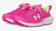 New Under Armour Preschool Assert 10 AC Girls Athletic Shoes, Size 3 Youth Pink