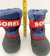 Sorel Kids Unisex Snow Commander WaterProof Boots Size 6 NV1877-591 Blue & Red