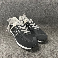 NEW BALANCE 574 Core Running Shoes Kids Size 5.5 Black/White GC574EVB