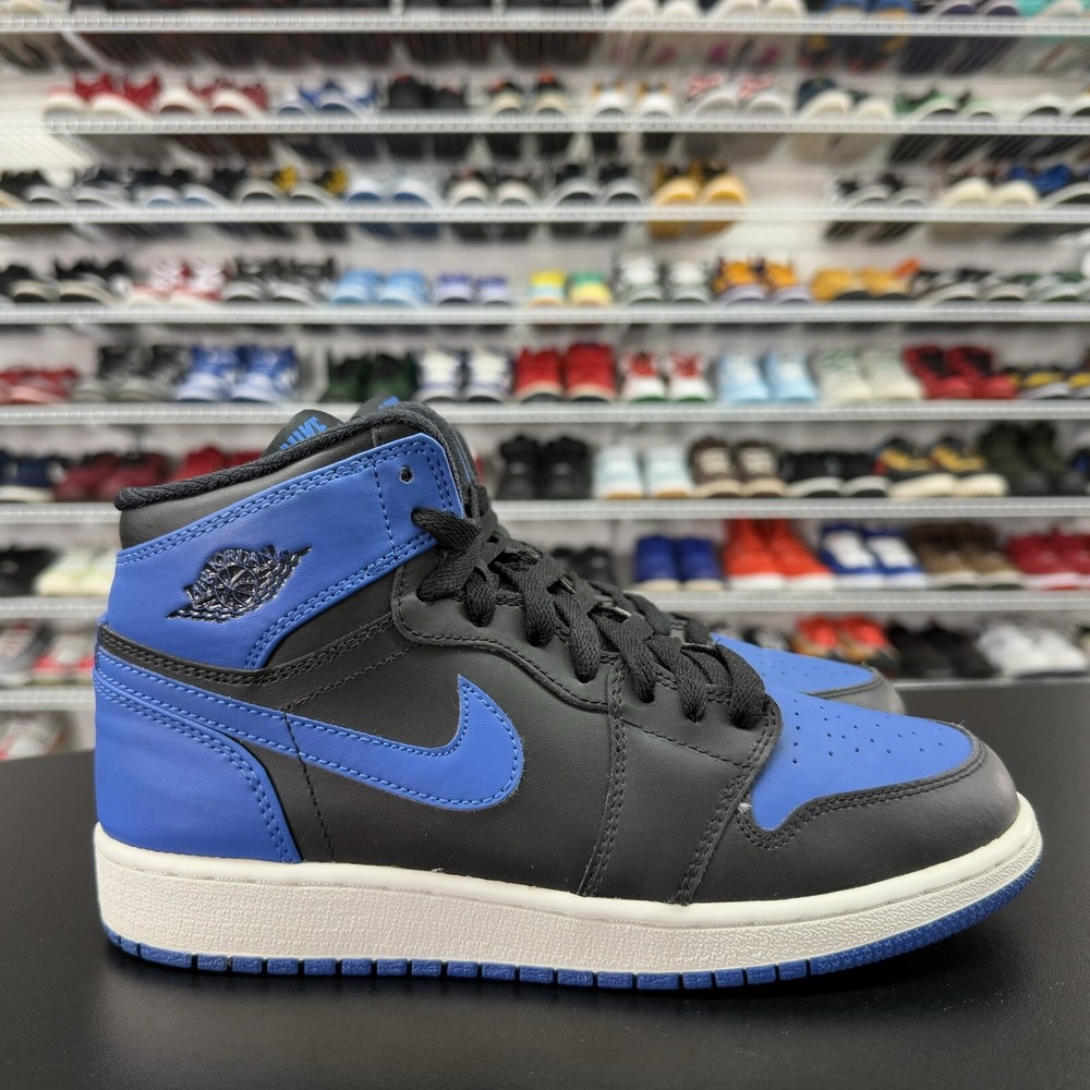 Nike Air Jordan 1 Retro Black Royal Blue (2013) (GS) 575441-080 Youth Size 5.5