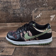 Nike Dunk Low SE GS Black Multi-Camo Kids 6Y Youth Boys DB1909-001