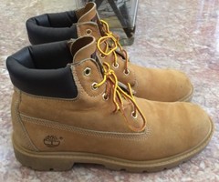 Timberland Big Kids 6 Inch Basic Waterproof Wheat Leather Boots Size 6M #10960