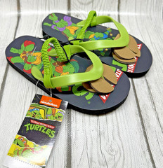 BRAND NEW Ninja Turtle Bundle- Sandals and 1984 Comic Book Donatello Collectable