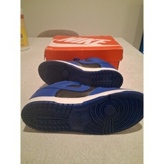 Nike Dunk Low PS Hyper Cobalt Black White CW1588-001 Size 3Y Kids Used Preschool