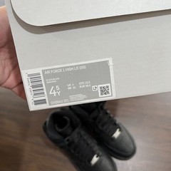 Size 4.5Y – Nike Air Force 1 LE Low Triple Black Grade School DH2943-001