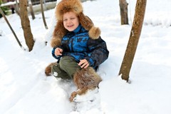 Fox winter boots real red fox fur toddler boots unisex snow boots kids mukluks