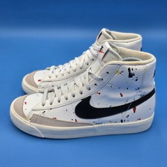 Nike Blazer Mid 77 BB (GS) Shoes White Paint Splatter DJ2618-100 Youth Size 6.5Y