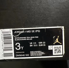 Sz 3Y – NIKE JORDAN 1 MID SE (PS) MULTI-COLOR [DM9648-100] WMNS 4.5 NEW