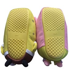 Nickelodeon Spongebob Patrick Star Youth Slippers Plush Cuddle Size 13-1