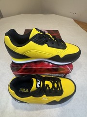 Fila Cress Color Block, Kid (SIZE 2), Black/Yellow/White